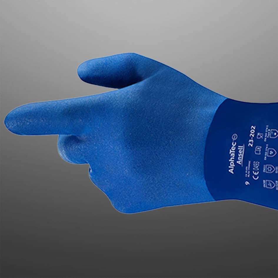 ANSELL ALPHATEC 23-202 GLOVE (Blue) - Image 2