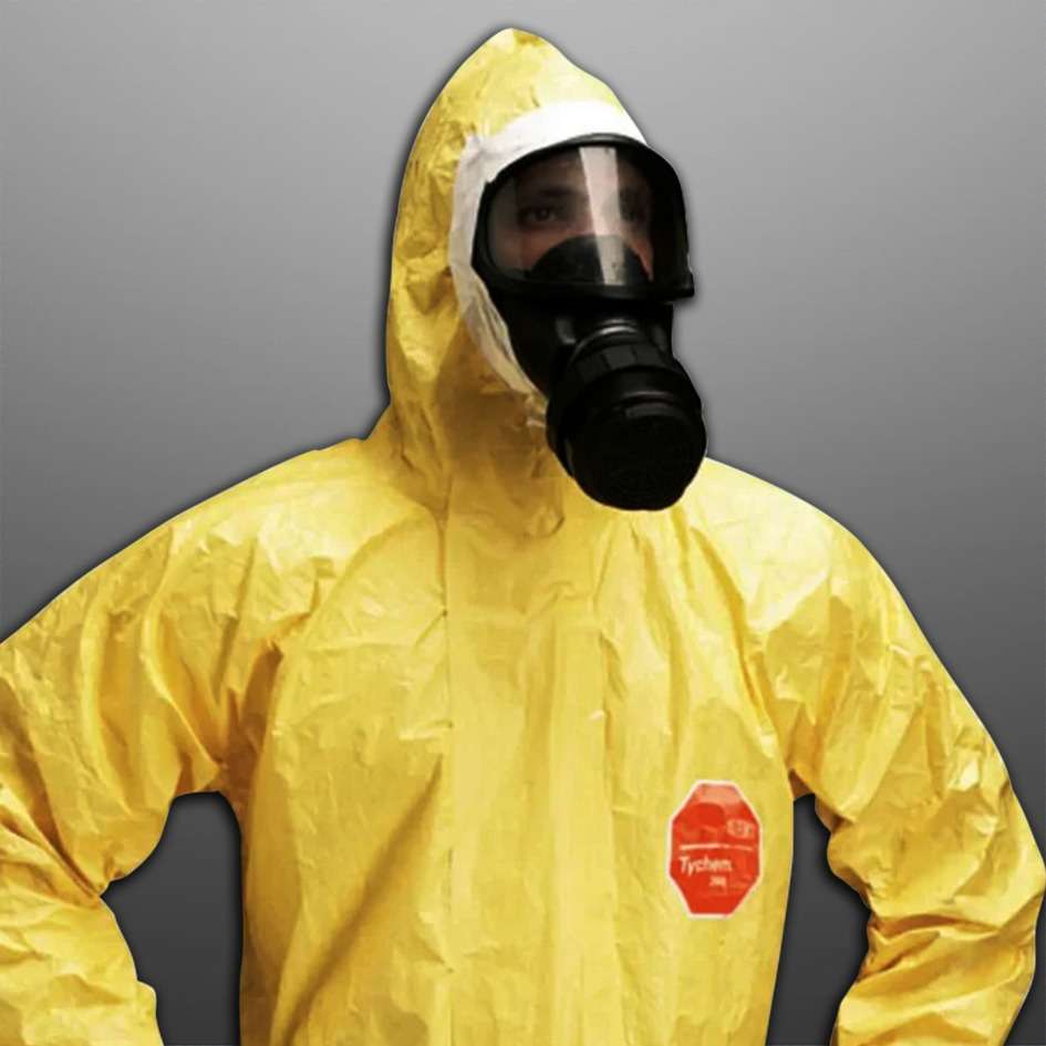 Tychem 2000C Chemical Protective Hooded Coverall - Image 2